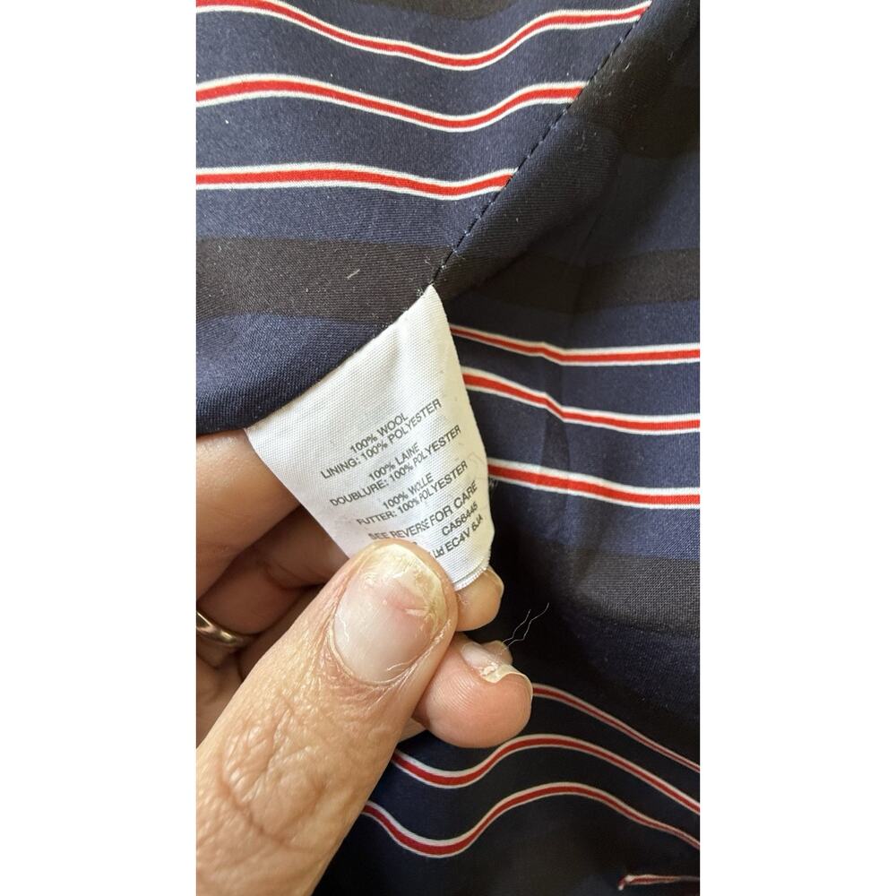 J.Crew Dover Double-Breasted 100% Wool Blazer Navy Blue Size 6 Petite 2824 - Picture 13 of 13